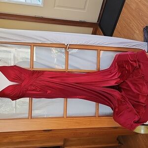 Ruby red prom dress.  Size 4.  Excellent condition